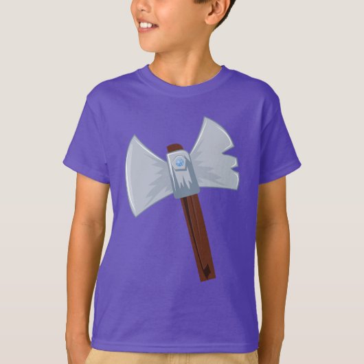 Cartoon Viking Ax T-shirt (Voorkant)