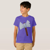 Cartoon Viking Ax T-shirt (Voorkant volledig)