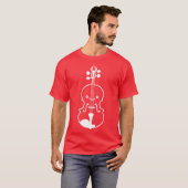 Cartoon Viool jongen T-shirt (Voorkant volledig)