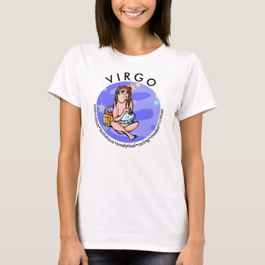  Cartoon Virgo vertrekt dierentuin T-shirt (Voorkant)