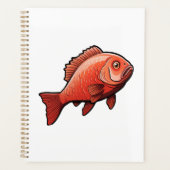 Cartoon vis illustratie planner (Voorkant)