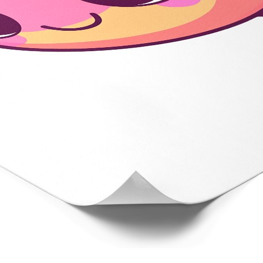 Cartoon vis illustratie poster (Hoek)