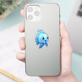 Cartoon vis illustratie sticker (Telefoon)