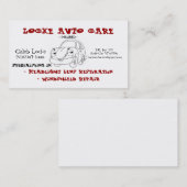 cartoon visitekaartje (Voorkant / Achterkant)