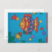 Cartoon vissen! briefkaart (Voorkant / Achterkant)