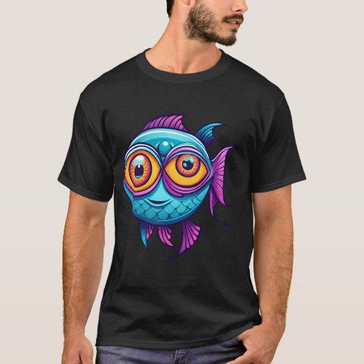 cartoon,vissen t-shirt (Voorkant)