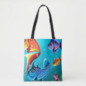 Cartoon viszak tote bag (Voorkant)