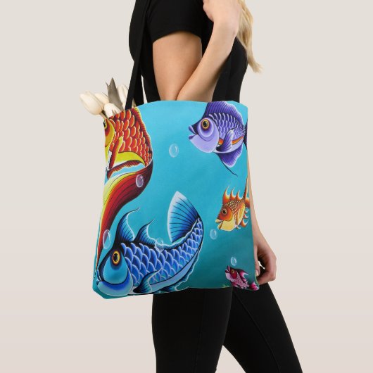 Cartoon viszak tote bag (Dichtbij)