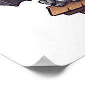 Cartoon vleermuisillustratie poster (Hoek)