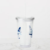Cartoon vliegtuig acryl drinkbeker (Rechts)