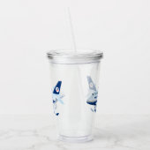 Cartoon vliegtuig acryl drinkbeker (Links)