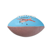Cartoon vliegtuig american football (Gedraaid 90)