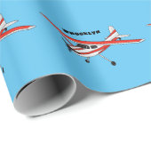 Cartoon vliegtuig cadeaupapier (Rol Hoek)