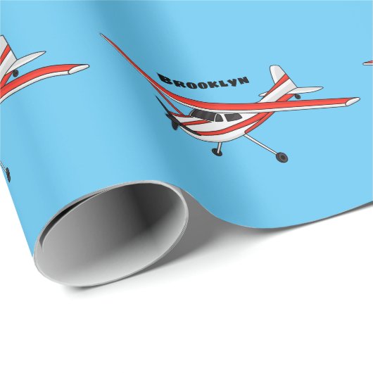 Cartoon vliegtuig cadeaupapier (Rol Hoek)