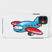 cartoon vliegtuig Case-Mate iPhone case (Achterkant (horizontaal))