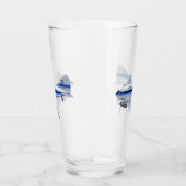 Cartoon vliegtuig glas (Links)