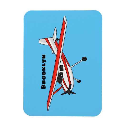 Cartoon vliegtuig magneet (Verticaal)