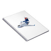 Cartoon vliegtuig notitieboek (Rechterzijde)
