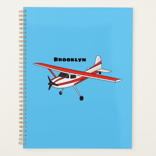 Cartoon vliegtuig planner (Voorkant)