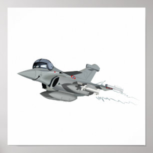 Cartoon vliegtuig poster