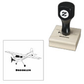 Cartoon vliegtuig rubberstempel (Gestempeld)