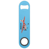 Cartoon vliegtuig speed flessenopener (Voorkant)