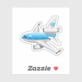 Cartoon vliegtuig sticker (Vel)