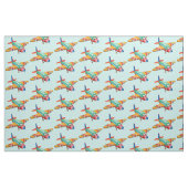 cartoon vliegtuig stof (Fat Quarter)