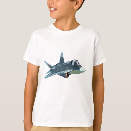 Cartoon vliegtuig t-shirt (Voorkant)