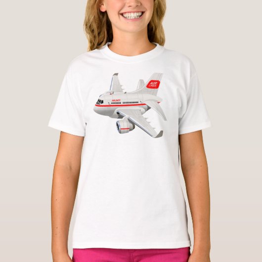 Cartoon vliegtuig t-shirt (Voorkant)