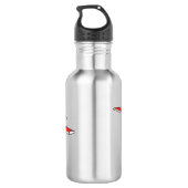 Cartoon vliegtuig waterfles (Achterkant)