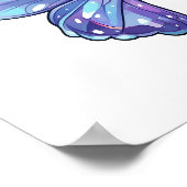 Cartoon vlinder illustratie poster (Hoek)