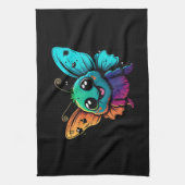 cartoon-vlinder-met-vlinder-zijn-hoofd theedoek (Verticaal)