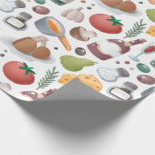 Cartoon Voeding en Drink Cadeaupapier (Hoek)