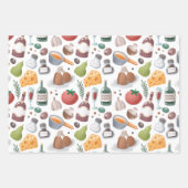 Cartoon Voeding en Drink Inpakpapier Vel (Voorkant)