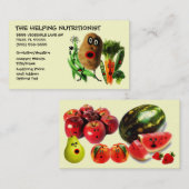 Cartoon voedingsdeskundige visitekaartje (Voorkant / Achterkant)