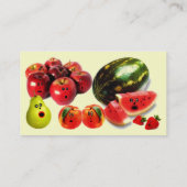 Cartoon voedingsdeskundige visitekaartje (Achterkant)