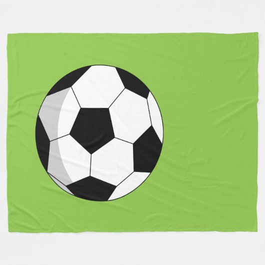 Cartoon Voetbal Fleece Deken (Voorkant (Horizontaal))