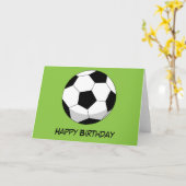 Cartoon Voetbal | Jouw tekst toevoegen Kaart (Gele Bloem)