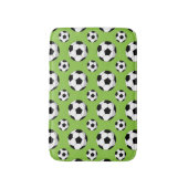 Cartoon Voetbal Patroon Badmat (Voorkant Verticaal)