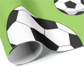 Cartoon Voetbal Patroon Cadeaupapier (Rol Hoek)