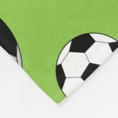 Cartoon Voetbal Patroon Fleece Deken (Hoek)