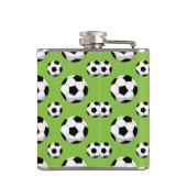 Cartoon Voetbal Patroon Heupfles (Achterkant)