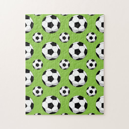 Cartoon Voetbal Patroon Legpuzzel (Verticaal)