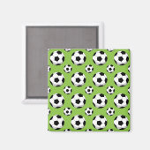 Cartoon Voetbal Patroon Magneet (Voorkant / Achterkant)