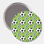 Cartoon Voetbal Patroon Magneet (Voorkant / Achterkant)