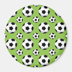 Cartoon Voetbal Patroon Magneet