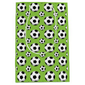 Cartoon Voetbal Patroon Medium Cadeauzakje (Voorkant)