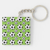 Cartoon Voetbal Patroon Sleutelhanger (Achterkant)