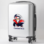 Cartoon Voetbalspeler Sticker (Koffer)